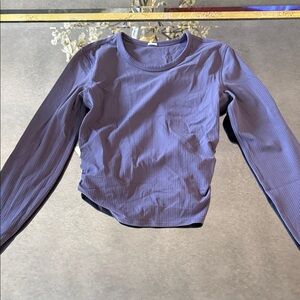 Ribbed Long Sleeve Crop Top lululemon nightfall